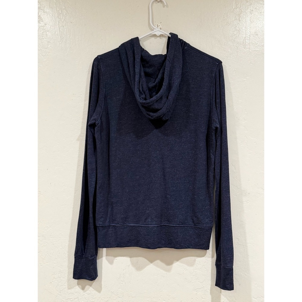Sundry With Love From Paris Zip Up Hoodie Navy Blue Heathered Size 2 M - Picture 3 of 8